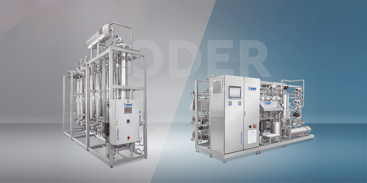 Destillation oder Membranverfahren