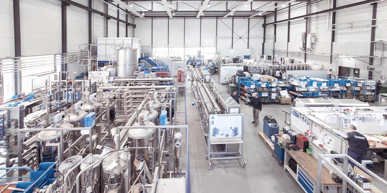 Purified water in vials